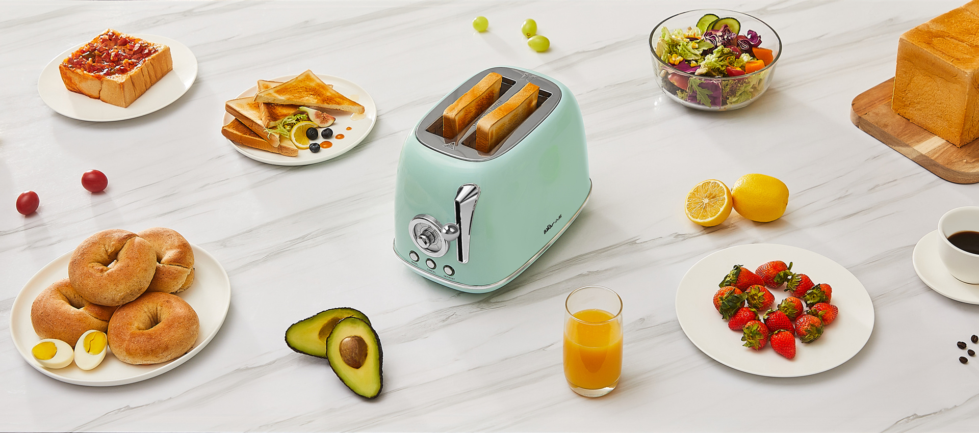 Roti Bakar 2 Potong Terbaik- DSL P02D5 dari Bear Electric